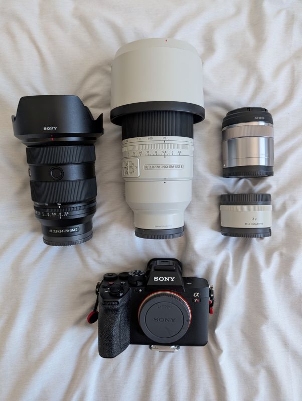 Picture of my cameras and lenses